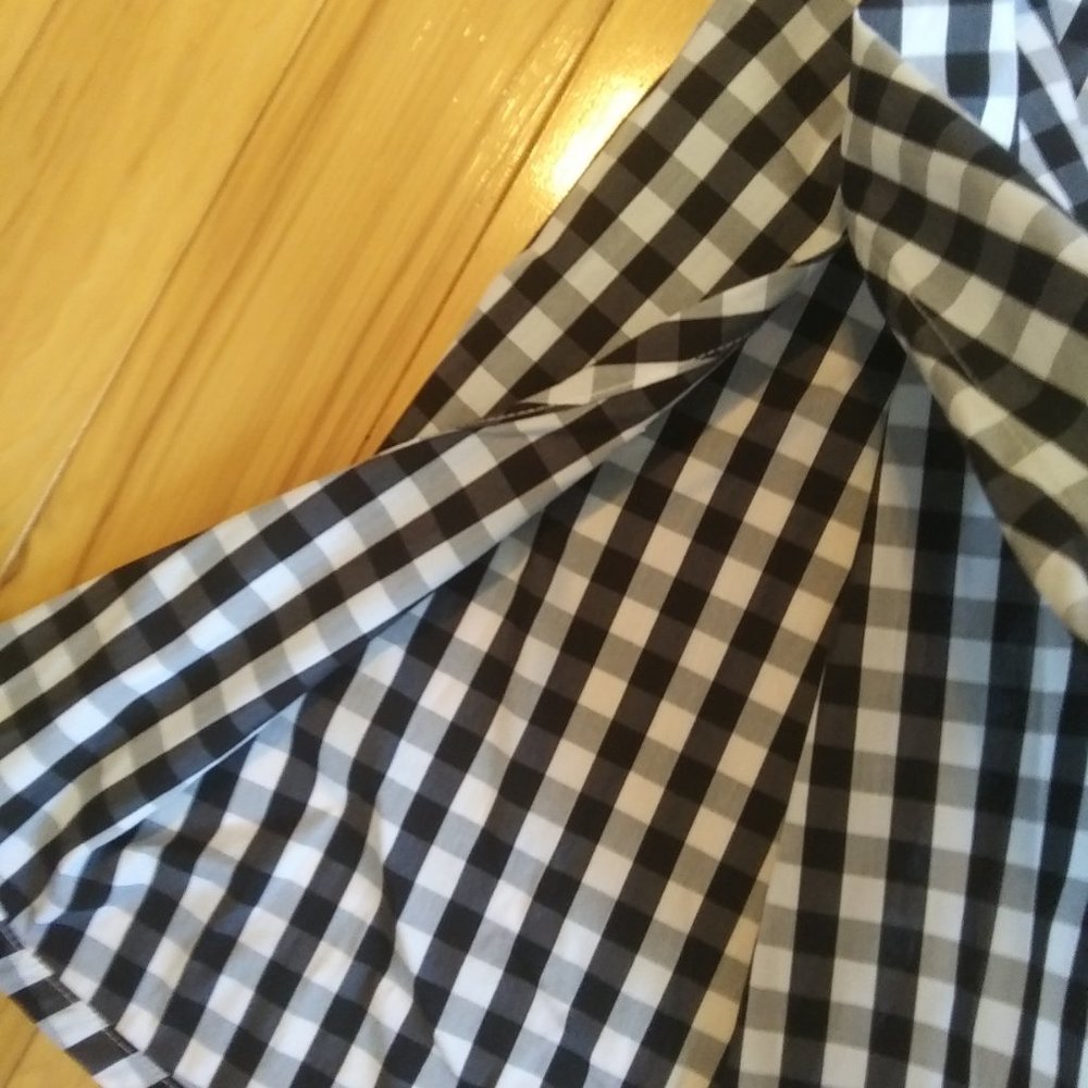 NWT Anne Klein Gingham Check Midi Dress size 16 - Picture 11 of 13